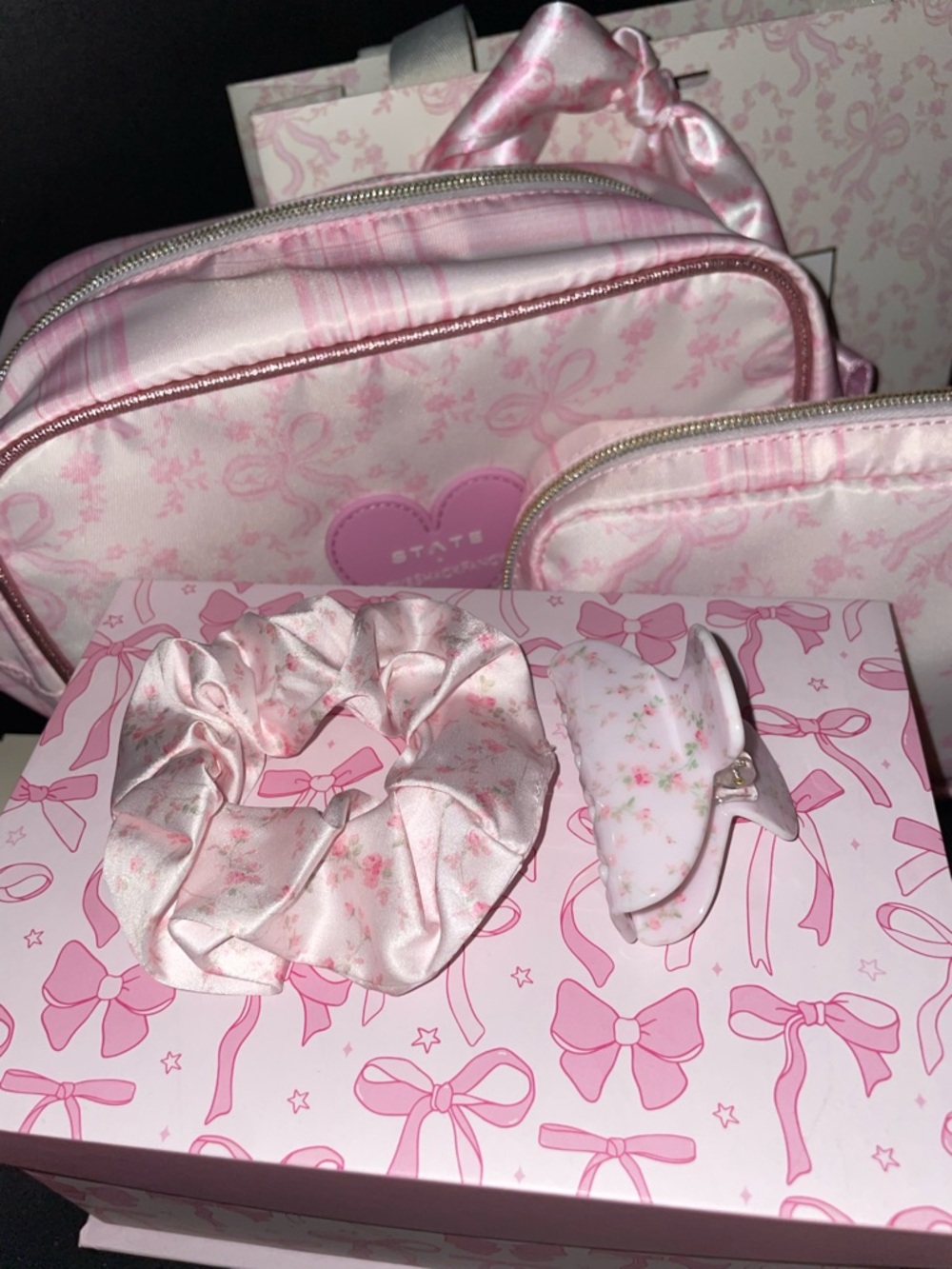 LoveShackFancy X Goody english ivy mini claw clip and scrunchie set